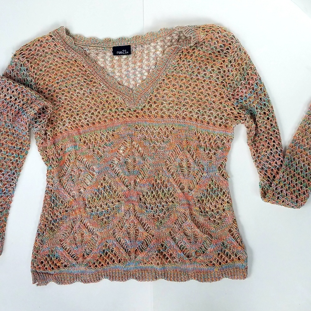 COLORFUL CROCHET TOP